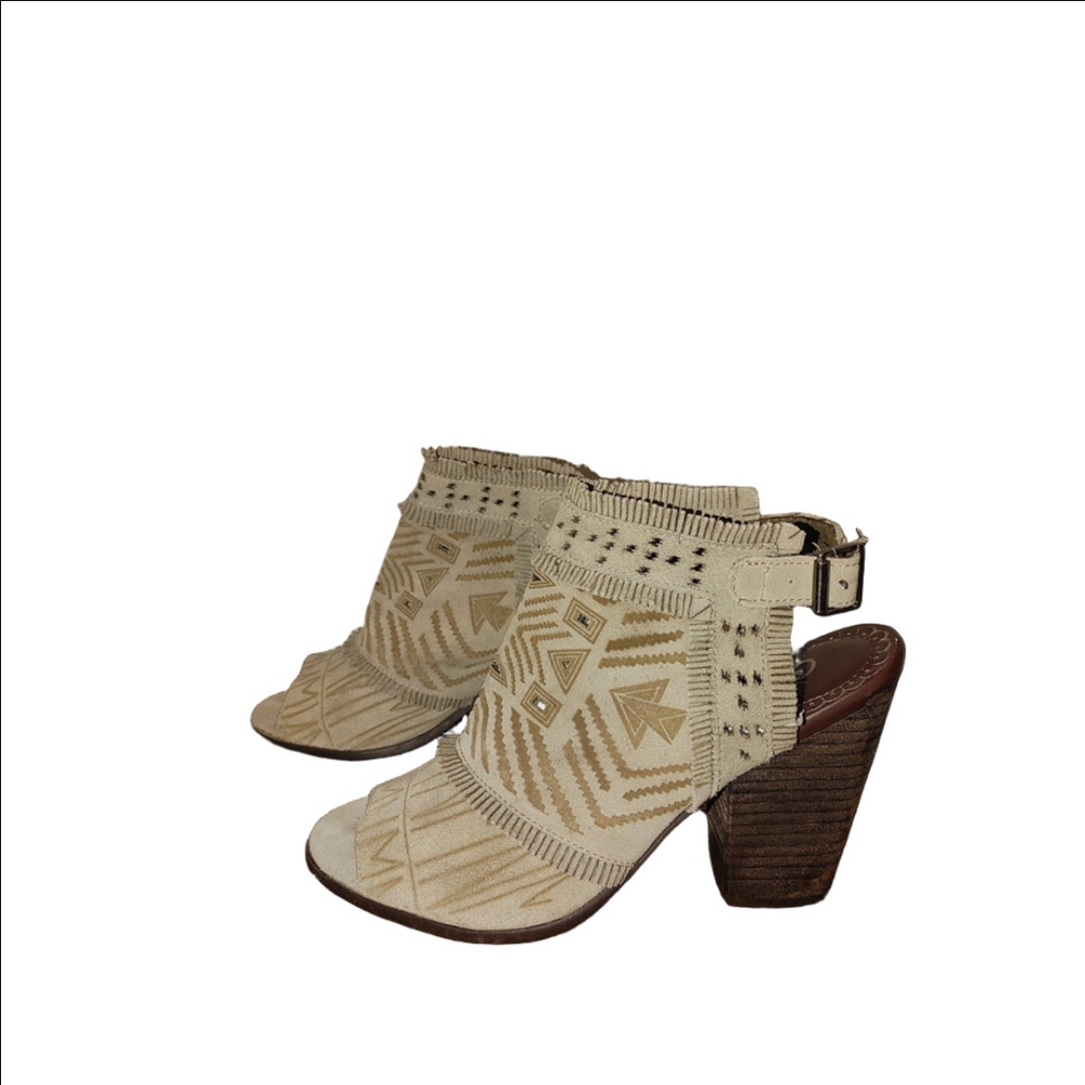 Naughty Monkey Sweet Jackie Peep Toe Sandal Size 7.5